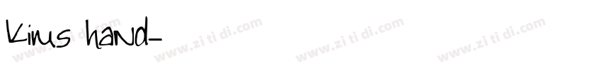 kims hand字体转换